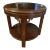 1990s Drexel Heritage Banded Mahogany Round Lamp Table For Sale