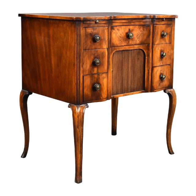 Yew Wood Chest with Slide, 1900s For Sale