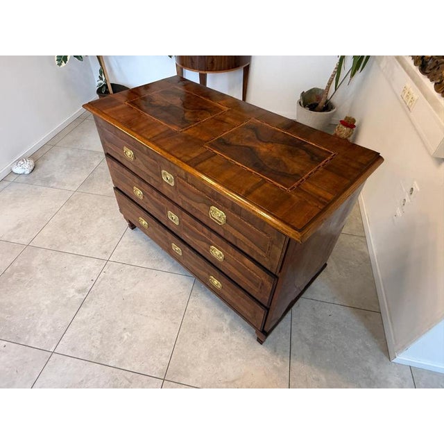 Baroque Chest of Drawers in Fruitwood and Walnut For Sale - Image 10 of 18
