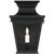 Chapman & Myers for Visual Comfort Signature Elsinore Small 3/4 Wall Lantern in Black with Clear Glass For Sale