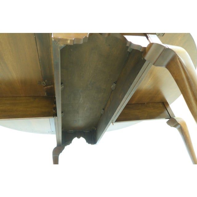 Brown Robert Whitley Solid Walnut Drop Leaf Dining Table For Sale - Image 8 of 13