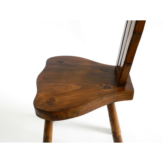 Spanish Wooden Chair with Ornate Backrest, 1960s For Sale - Image 13 of 18