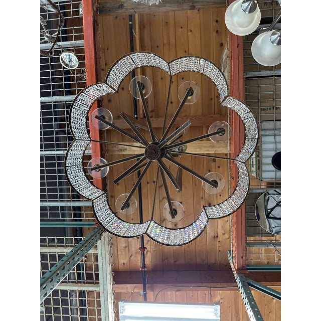 Modern Grammercy 8 Light Hand Painted Palacial Bronze Chandelier Ceiling Light For Sale - Image 3 of 9