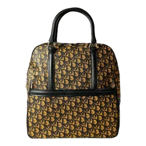 Rare Early Vintage Christian Dior Monogrammed Bowling Bag