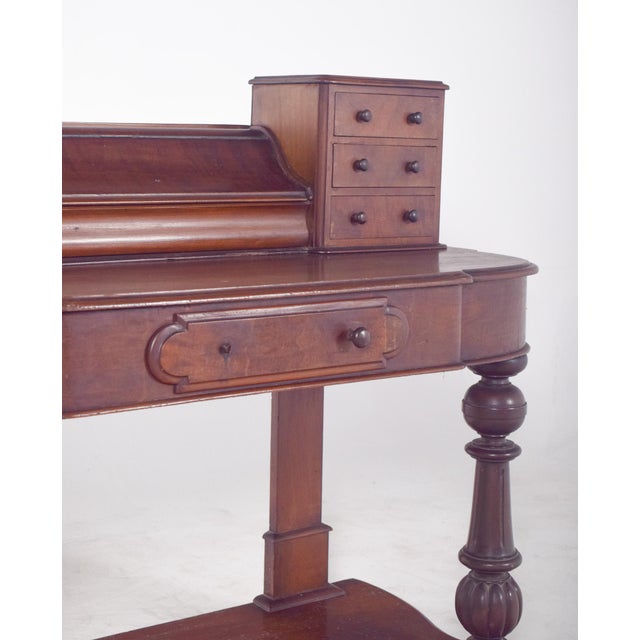 Antique English Desk with Carved Feet, 1890s For Sale - Image 11 of 14