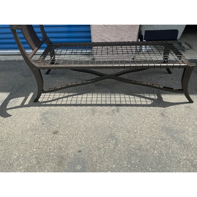 Klismos-Style Chaise Lounge With Expresso Finish For Sale - Image 4 of 13