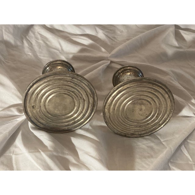 American American Sterling Silver Candlestick Holders PSCo (Or Preisner Silver Company), 1930s For Sale - Image 3 of 8
