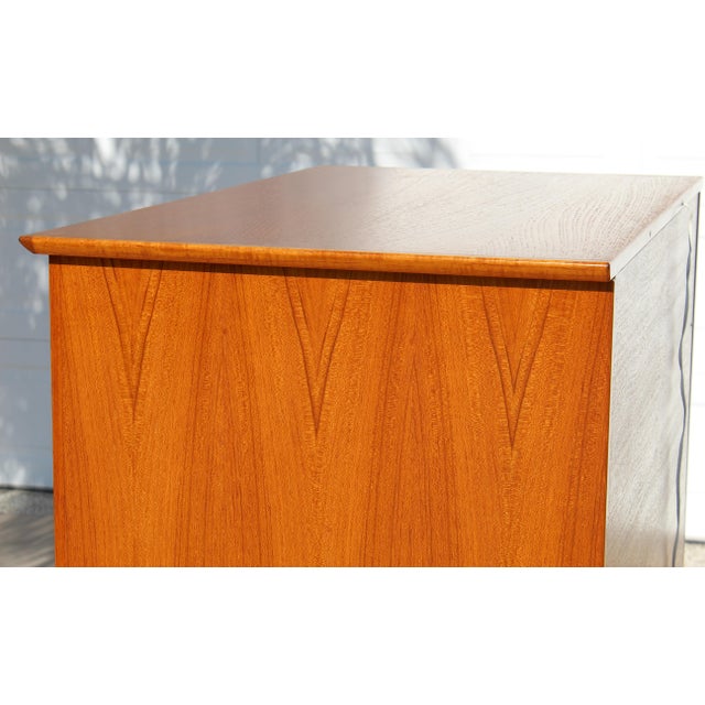 Trak Mid-Century Modern Teak Hidden Office Armoire / Workstation Cabinet For Sale - Image 12 of 18