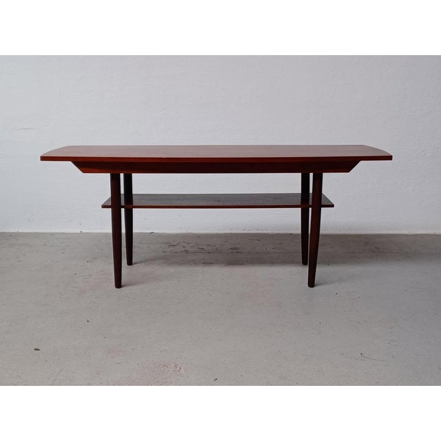 Fully Restored Danish Coffee Table in Teak, 1960s For Sale - Image 4 of 7