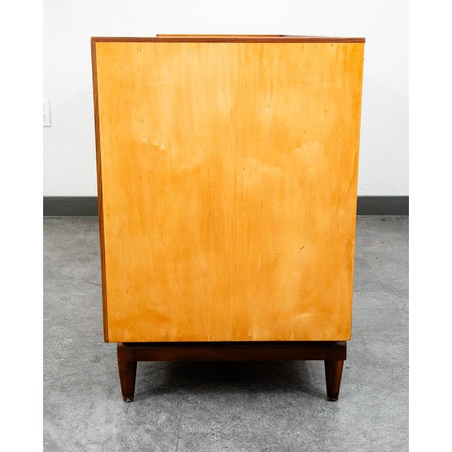 Mid Century Modern Dresser Credenza Birch Walnut Drawer Italian Blonde For Sale - Image 4 of 12