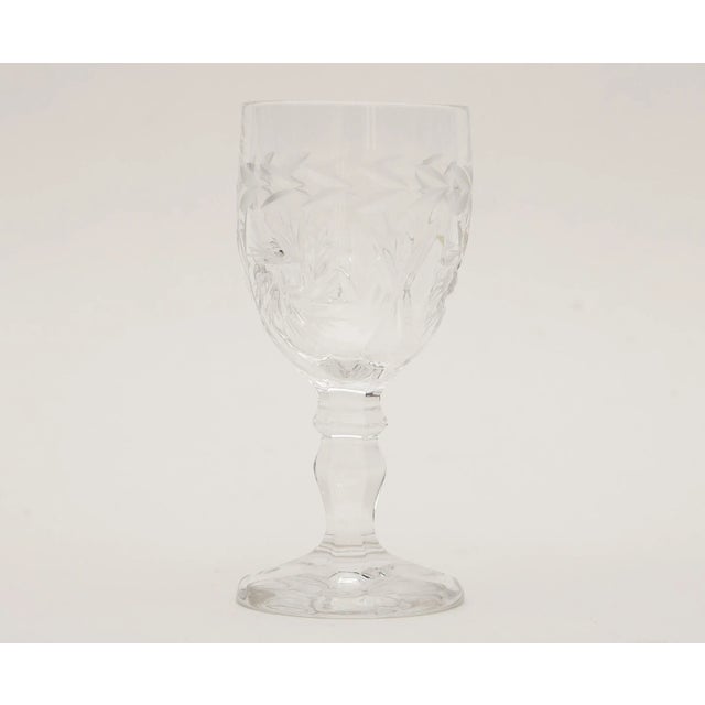 Glass Pre-1976 Crystal Liqueur Glasses Set of 6 in Box by Zaječar for the Olympic Games in Montreal For Sale - Image 7 of 12