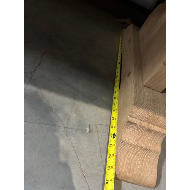 Stunning French Weathered Solid Plank Oak Monastery Table For Sale - Image 15 of 16