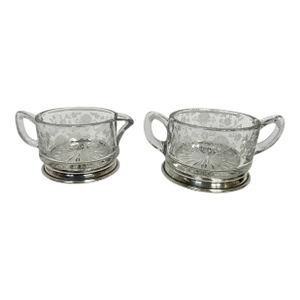 Vintage Duncan & Miller First Love Sugar and Creamer