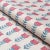 Schumacher SAMPLE - Schumacher Mia Tulip Fabric In Delft & Crimson For Sale - Image 4 of 4