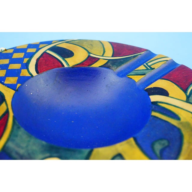 Large Vintage Terracotta Ashtray with Abstract Decoration, 1930s For Sale - Image 18 of 18
