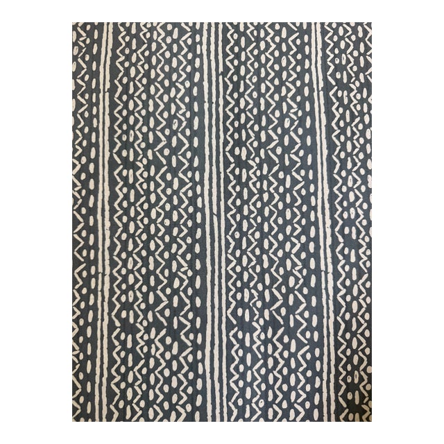Peter Fasano Angelina 100% Cotton Fabric 52" Wide, Wedgewood 5 1/2 Yards For Sale
