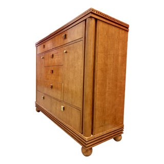 Hickory White Genesis Collection Neoclassical Revival Style High-Boy Dresser. Circa 1980s For Sale