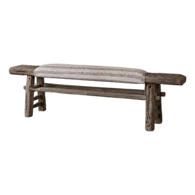 Fragments Identity Antique Hardwood Bench For Sale