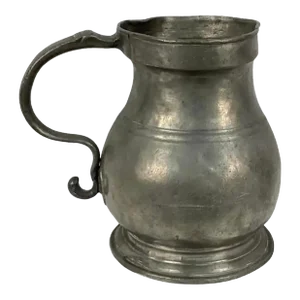 19th Century English Pewter Pitcher