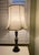 Metal Vintage Green Malachite and Brass Table Lamp For Sale - Image 7 of 7