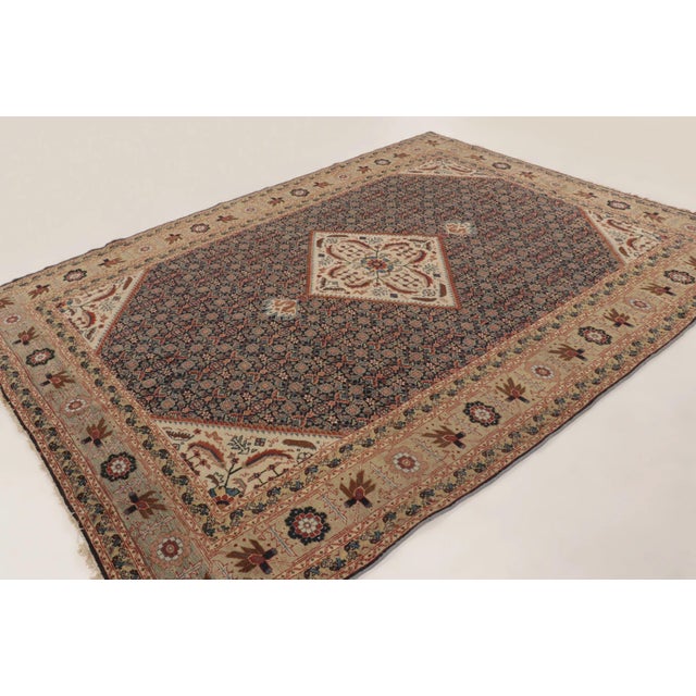 Textile Vintage Turkish Anatolian Rug With Floral Medallion Design - Rug & Kilim For Sale - Image 7 of 10