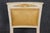 1950s 1950's Set 10 Louis XVI French Empire Style Painted Parcel Gilt Dining Chairs For Sale - Image 5 of 13