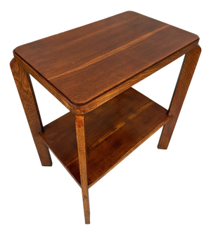Art Deco Side Table in Oak, 1930s