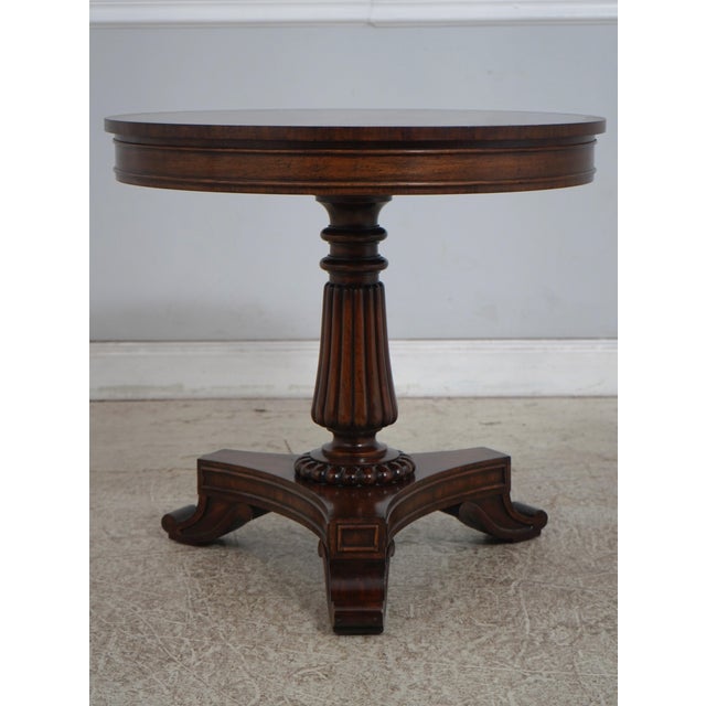 Age: Approx: 20 Years Old Details: Factory Distressed Coat Of Arms Inlaid Top Mahogany Fine Carved Details High Quality...