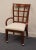 Contemporary Bassett Furniture Traditional Contemporary Style Window Back Dining Arm Chairs For Sale - Image 3 of 9