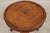 Neoclassical John Widdicomb Round Burl Wood Lamp Table For Sale - Image 3 of 13