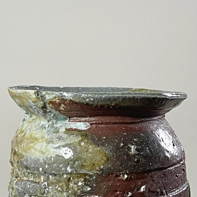 Ceramic 1990s Jeff Shapiro Organic Modern Vase For Sale - Image 7 of 11