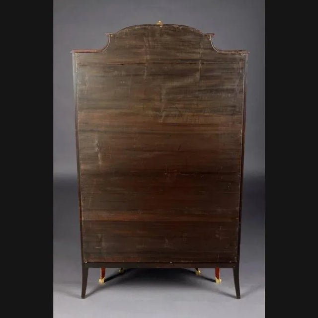 19th Century Napoleon III Style Mahogany Vitrine, 1890s For Sale - Image 10 of 11