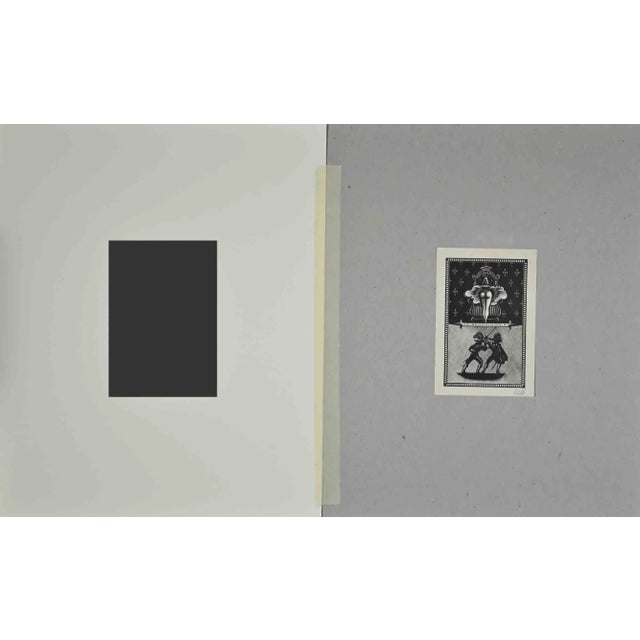 Ex Libris For Giorgio Balbi, realized by Italo Zetti, 1948. It includes passepartout, 30 x 24 cm. Woodcut, sheet 10,5 x 7...