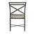 Brown Jordan Brown Jordan Venetian Side Chair, Textured Pewter frame with Fusion Meadow fabric For Sale - Image 4 of 11
