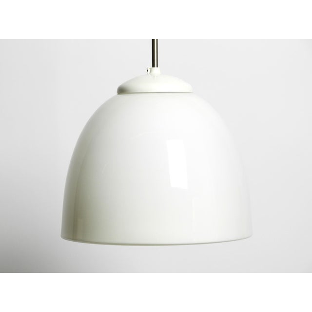 Large Mid-Century Bauhaus Style Opal Glass Ceiling Lamp, 1950s For Sale - Image 4 of 18