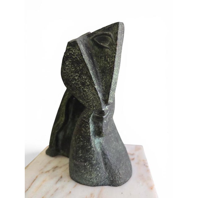 Montserrat Faura, Abstract Bronze Head, 1970, Bronze For Sale - Image 4 of 15