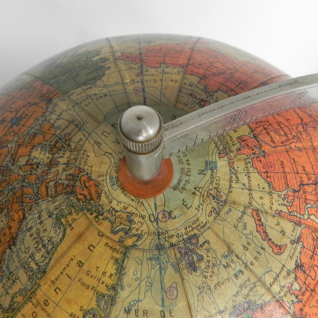 Rath Globe of Papier-Mâché on a Wooden Base, 1960s For Sale - Image 16 of 18