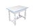 Vintage French Louis XIII Style Painted Game Table With Two Hidden Drawers For Sale - Image 4 of 12