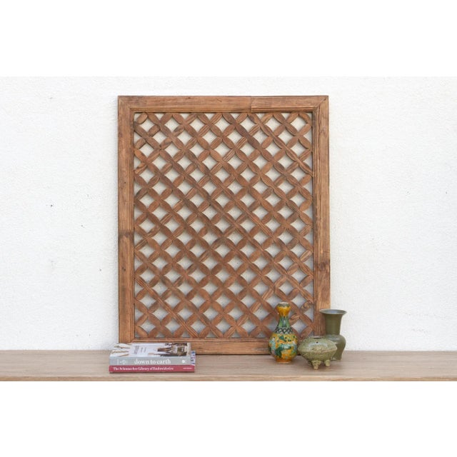 Wood The Diamond Lattice, Antique Wall Art For Sale - Image 7 of 7
