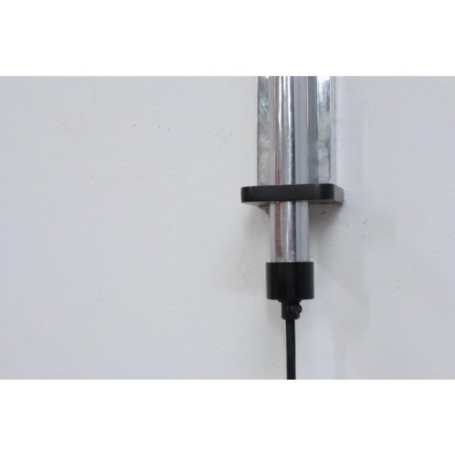 Vintage Extendable Hanging Chrome Wall Lamp, 1970s For Sale - Image 11 of 12