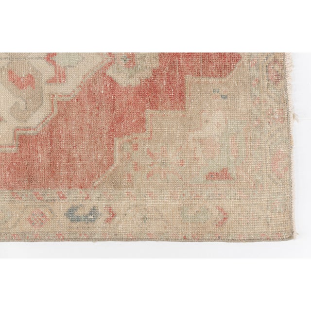 1950s Turkish Antique Vintage Oushak Rug For Sale - Image 5 of 10