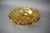 1960s Mid-Century Czech Amber Pressed Glass Decorative Bowl, 1960s For Sale - Image 5 of 8