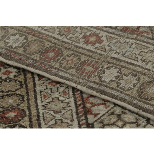 Textile Antique Persian Kurdish Runner in Beige With Geometric Patterns - Rug & Kilim For Sale - Image 7 of 7