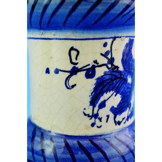 17th Century Albarello Pharmacy Jar in Ligurian Ceramic, Italy For Sale - Image 12 of 18