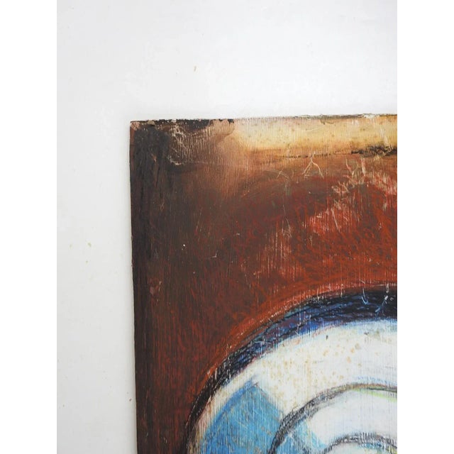 Contemporary Contemporary Mixed Media Abstract Spiral Painting For Sale - Image 3 of 7