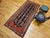 Vintage Persian Malayer Runner Rug, Hand-Knotted Wool, Geometric Pattern, 4x9, Navy & Red For Sale - Image 10 of 12