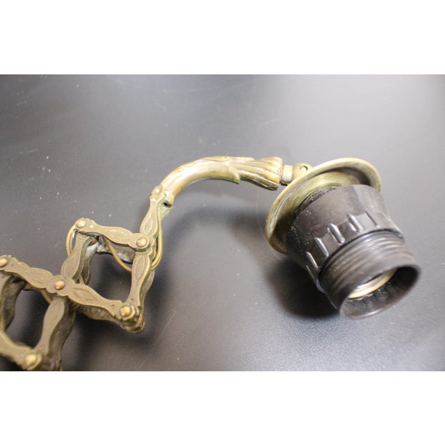 Scissor Wall Lamp in Bronze, 1930 For Sale - Image 10 of 18