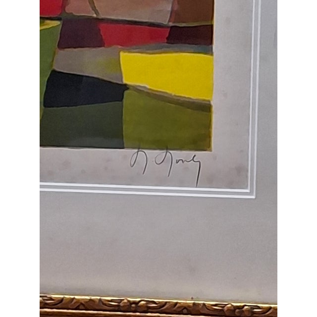 Printmaking Materials 1980s Marcel Mouly Signed Lithograph "Les Chalutiers" Trawlers Limited Edition 190/300 For Sale - Image 7 of 13