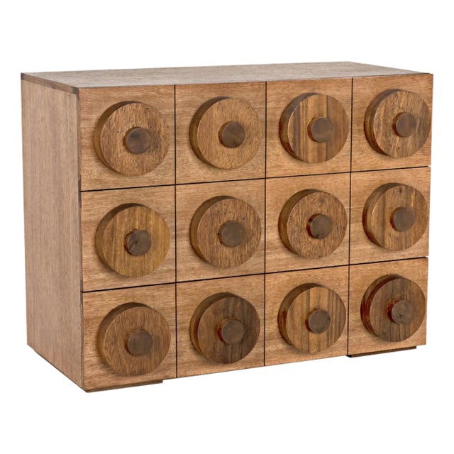 Lego Sideboard with 3 Drawers, Dark Walnut For Sale