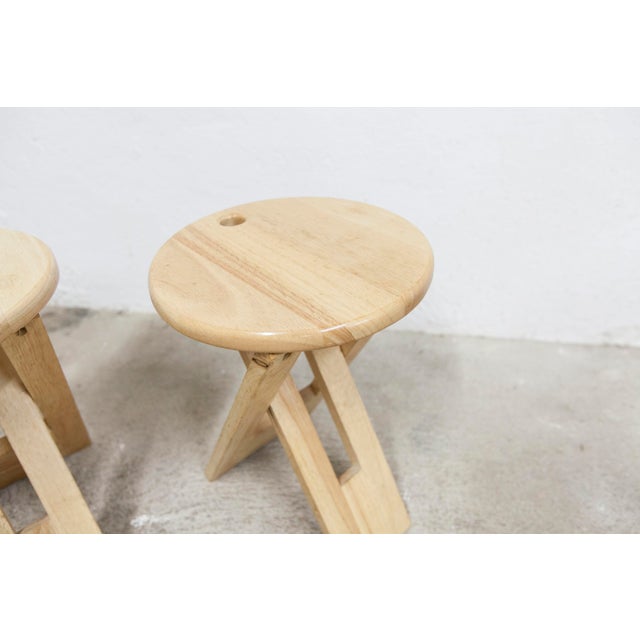 Vintage Folding Stools by Adrian Reed, 1980s, Set of 2 For Sale - Image 15 of 18